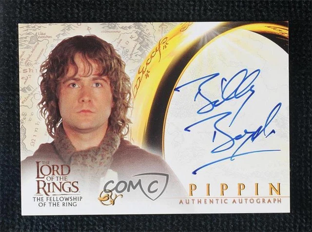2001 Topps The Lord of Rings: Fellowship Ring Billy Boyd Pippin as Auto 10a3