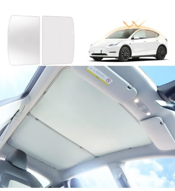 Tesla Model Y (2020-2021) Foldable Clip-On Roof Sunshade