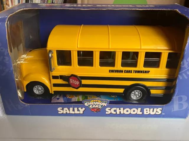 The Chevron Cars Sally School Bus with Removable Roof Vintage Year 2001