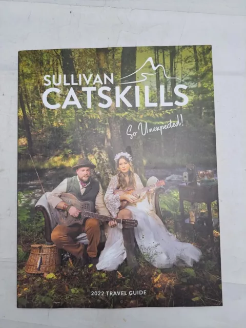 Sullivan Catskills 2022 Travel Guide Ferndale New York Map Travel Ephemera