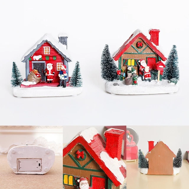 Decorazioni natalizie piccola casa casa di Natale fata villaggio abitazione