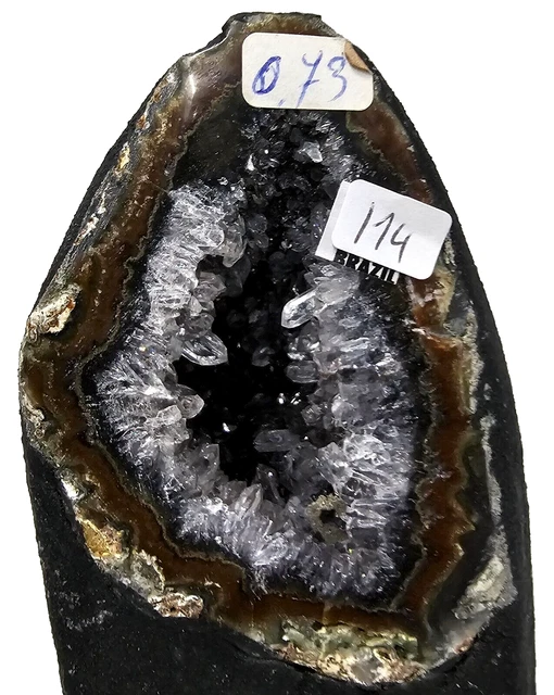 Achatgeode Amethyst  Druse Kristall Edelstein Achat Geode Bergkristall Quarz