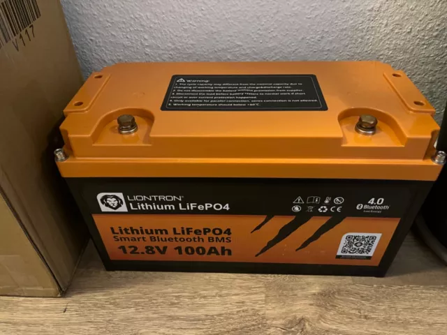 LIONTRON LiFePO4 Lithium Akku Smart BMS 12,8V 100Ah Speicherbatterie Boot Solar