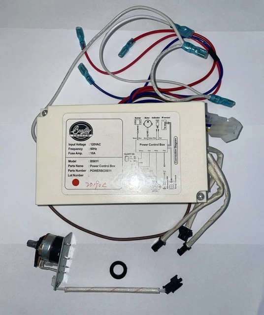 Bradley Smoker Replacement Power Box Assembly BS611 BS815XLT