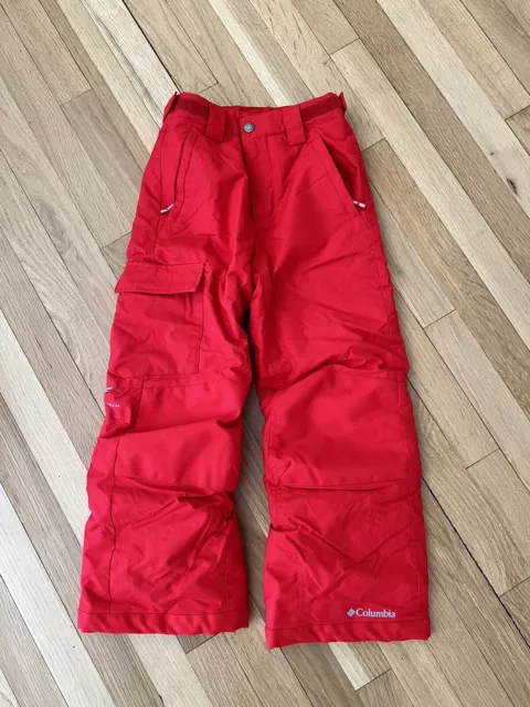 Columbia Bugaboo RED Ski Snow Pants Outerwear Youth S (8) Omni-Tech Columbia Bugaboo RED Ski Snow Pants Outerwear Youth S (8) Omni-Tech