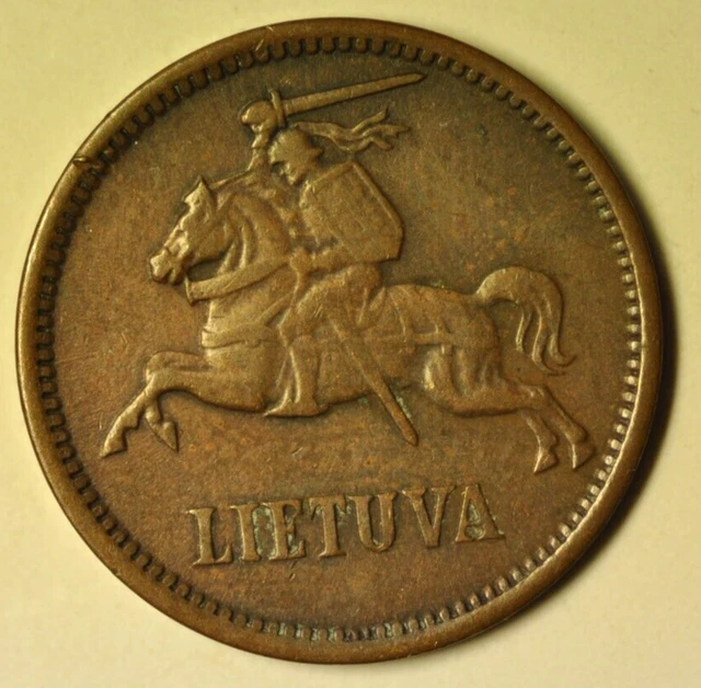 mw23442 Lithuania; 5 Centai 1936  KM#81