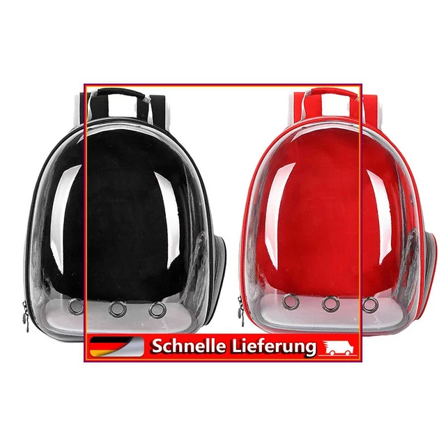 Mochila de burbujas para mascotas con ventilación cápsula espacial transparente para viajar