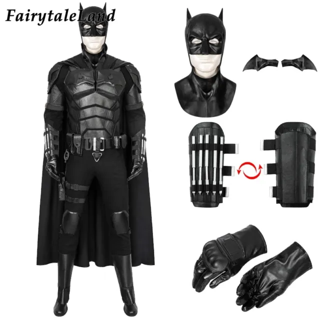 Batman 2022 Bruce Wayne Cosplay Costume Robert Pattinson Outfit Breastplate