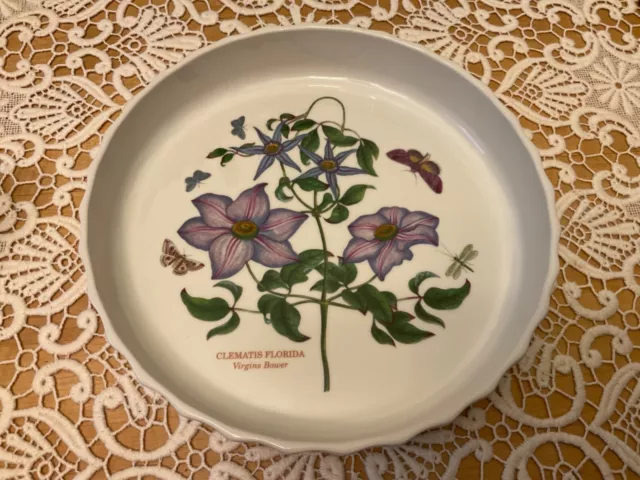 Portmeirion - Botanic Garden Clematis Flan Or Gratin Baking Dish