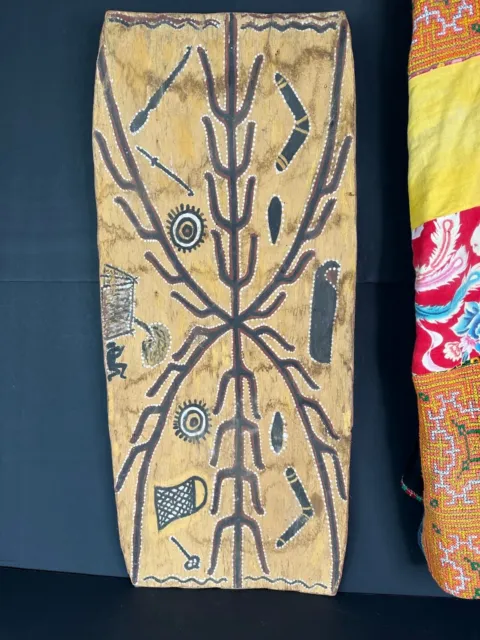 Old Australian Aboriginal Port Keats Arnhem Land Bark Painting