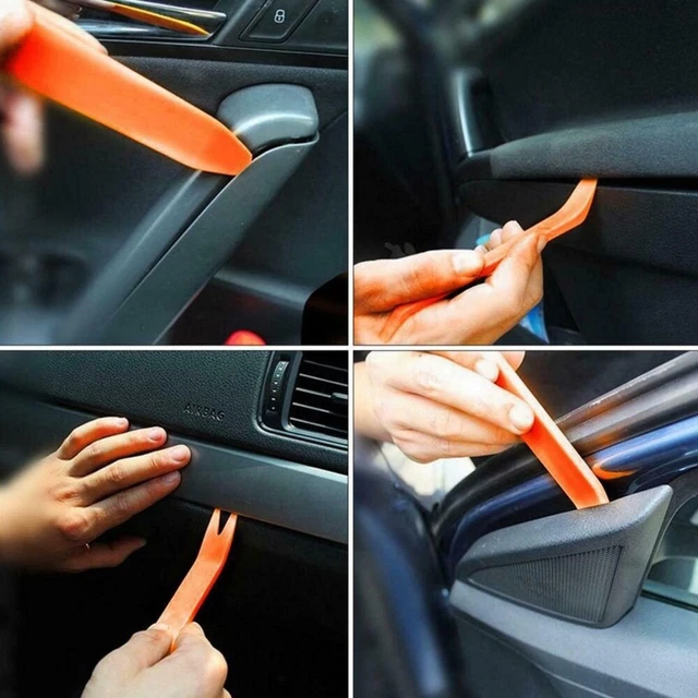 Kit Strumenti Pry Auto Porta Radio Clip Corpo Pannello Trim Cruscotto Rimozione Plastica Udio