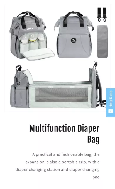 Lovomamma Baby Diaper Backpack With Changing Station