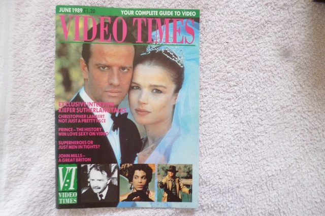 Rare UK 80s Pre Cert VHS interest magazine VIDEO TIMES Lambert,PRINCE