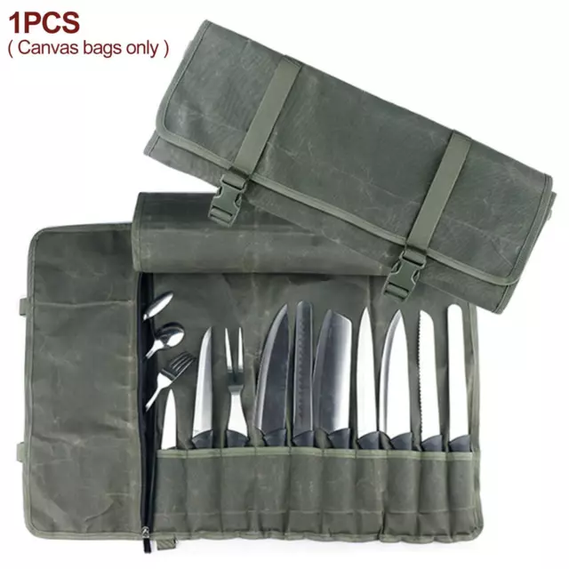 Sac à couteaux de chef rangement d'outils de cuisine 10 emplacements pour