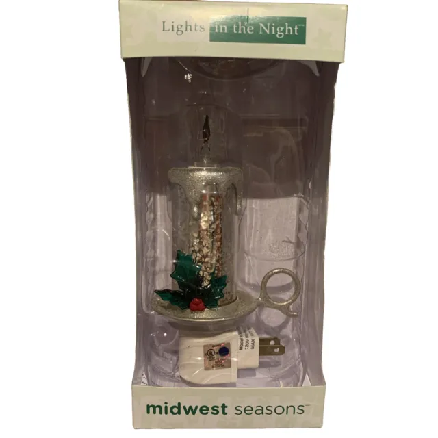 Midwest CBK NIGHT LIGHT plug in christmas flickering Candle