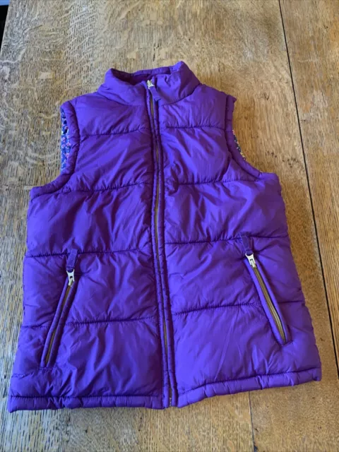 Mini Boden Gilet Scaldacorpo Ragazze Età 11-12 anni Cappotto Viola Trapuntato In perfette condizioni