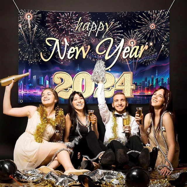MERRY CHRISTMAS HAPPY New Year 2024 Backdrop Banner Photography P Home