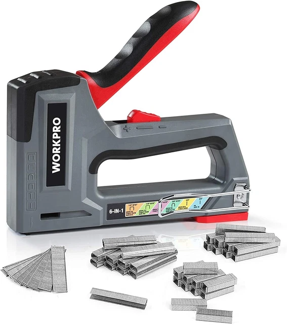 🔨Graffatrice Spara Chiodi Graffette Graffettatrice Manuale Sparapunti Pistola🔨