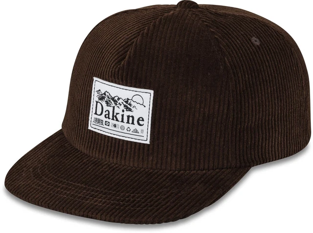 Dakine Switchback Ballcap Snapback Unisex Flat Brim Hat Dark Earth Cord Brown