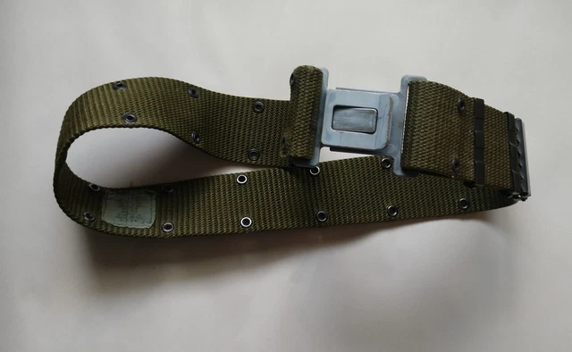 US Military WEB Pistol Utility Duty Belt LC-2 Quick Release Used, Good Condition