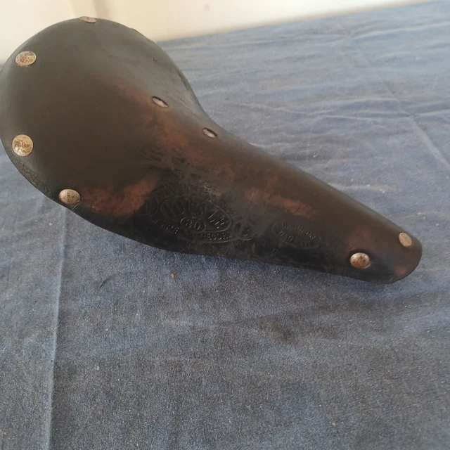 PRYMA VINTAGE ANCIEN VELO COURSE SELLE CUIR LEATHER BICYCLE