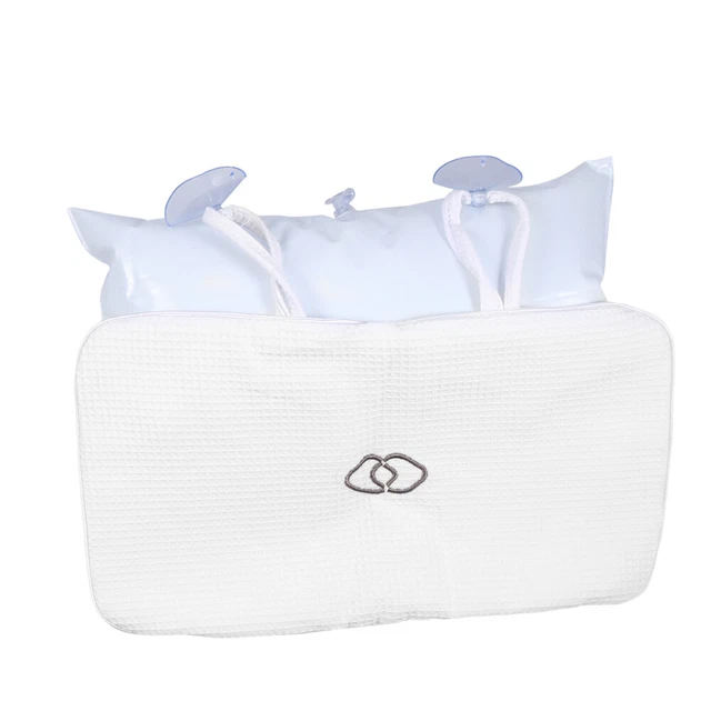 2 PIEZAS Tapetes de baño blancos Almohada Gerd Succión Bolsas de aire Tomar