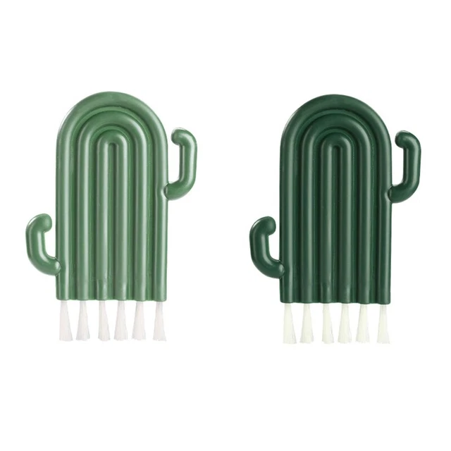 Cactus Cover Cleaning Brush with Handle 2Pcs Handheld Portable Multifunctional