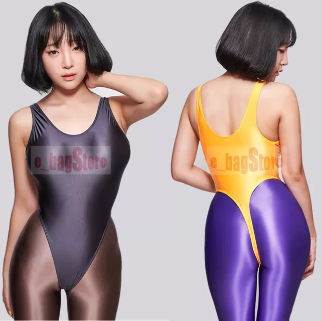 LEOHEX Fashion Women Sexy One Piece Swimsuit Back Zipper Leotard Bodysuit