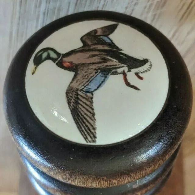Nut Cracker Wooden Hand Carved Mallard Screw Style  Vintage Duck Hunting