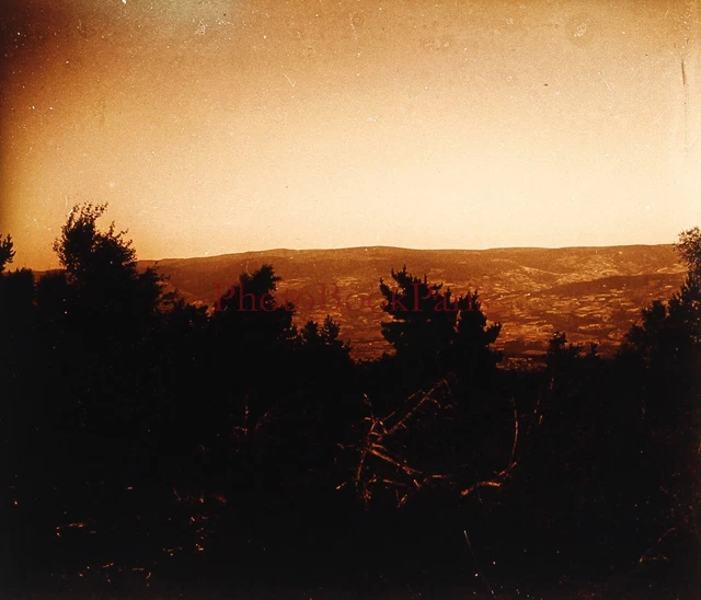 FRANCE Paysage Photo Plaque de verre Stereo Vintage P29L9n23