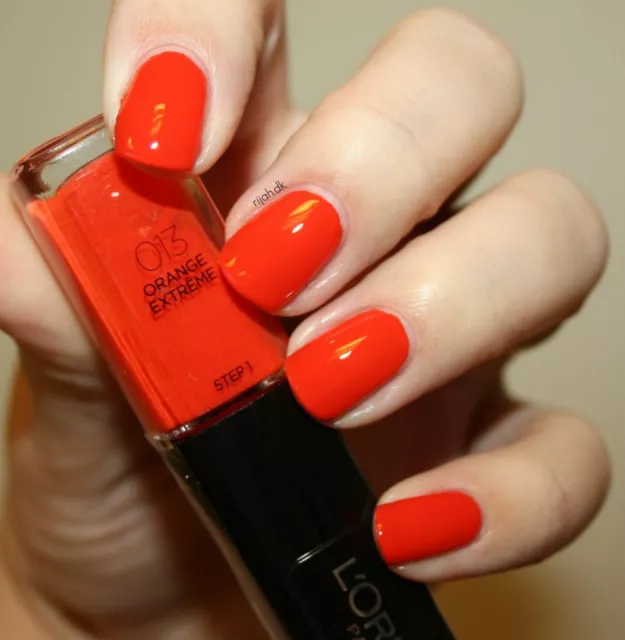 L Oreal Infaillible Duo Vernis A Ongles + Top Coat 013 Orange Extreme Val 15€