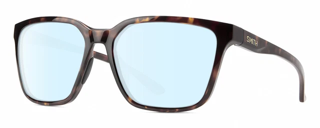 Smith Shoutout Unisex Retro Blau Licht Brille Schildplatt Havanna Braune & Gold