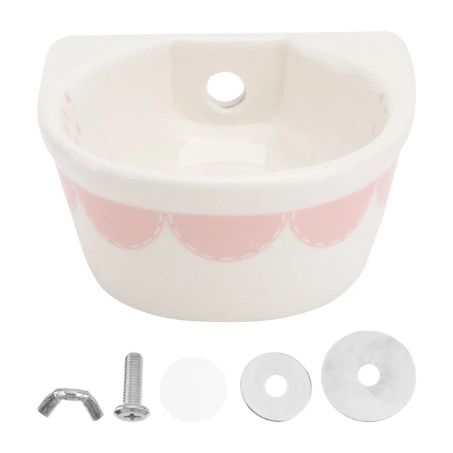 Chinchilla Bunny Feeding Bowls cuencos colgantes de jaula anti-giro-anti-mordida para