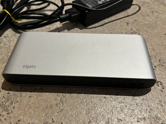 Elgato Thunderbolt 2 Dock w/ Power Supply + new thunderbolt cable TESTED!