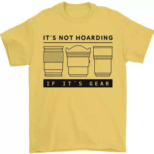 Non Hoarding Fotografia Fotografo Fotocamera T-Shirt 100% Cotone