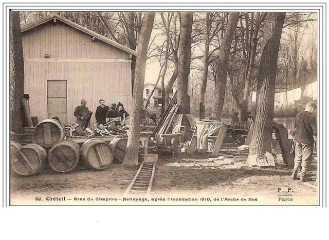 94.Creteil.bras Du Chapitre.nettoyage, Apres L'innondation 1910, De L'arche De