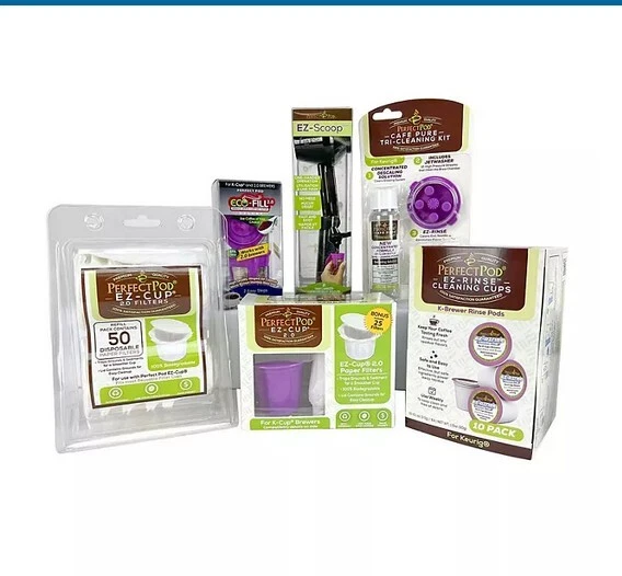 PERFECT POD KEURIG Essentials Coffee Maker Economy Starter Pack Bundle