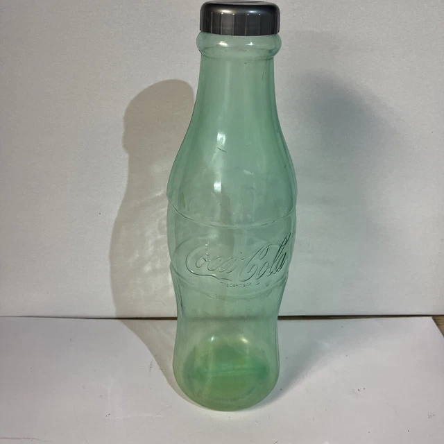 Coca-Cola Plastic 12" Green Contour Bottle Coin Bank