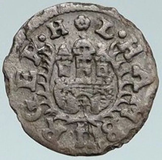 1675 GERMANY German States HAMBURG Castle ANTIQUE Silver Sechsling Coin i87549