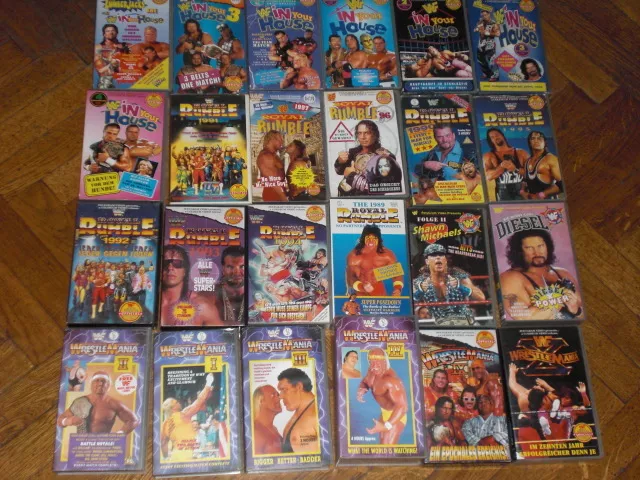 WRESTLING VIDEOS auf VHS Originale Wrestlemania Summer Slam Rampage WWE WWF Hulk