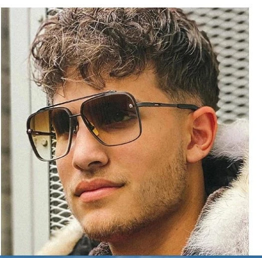 IDEA REGALO OCCHIALI DA SOLE UNISEX TREND GUIDA STILE PILOTA Fashion Cool Men