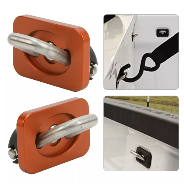 Car Auto 9PCS Truck Bed Tie Down Anchors Inner 1000lbs Load Bearing Part For