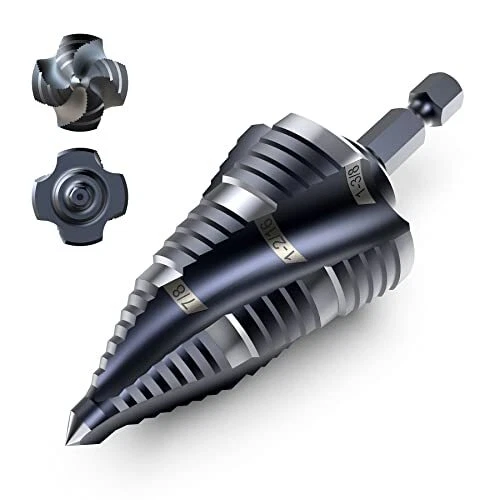 M35 Cobalt Hss Step Drill Four Spiral Flute Cobalt Step Drill Bit1/4" 13/8"19 S