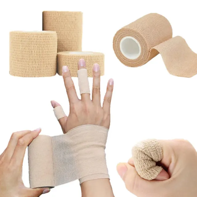 10Roll Self-Adhesive Cohesive Bandage Stretch First Aid Wrap Sports Medical Tape