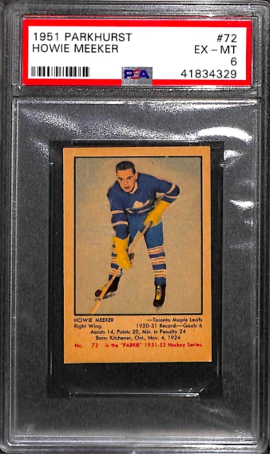 1951 Parkhurst #72 Howie Meeker Psa 6 41834329