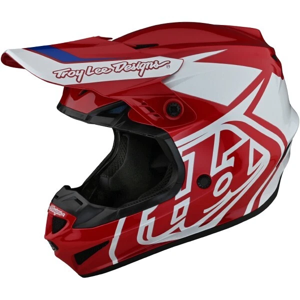 Troy Lee Designs Tld Gp 2023 Motocross Mx Enduro Helm Rot Weiss Erwachsene X-Large