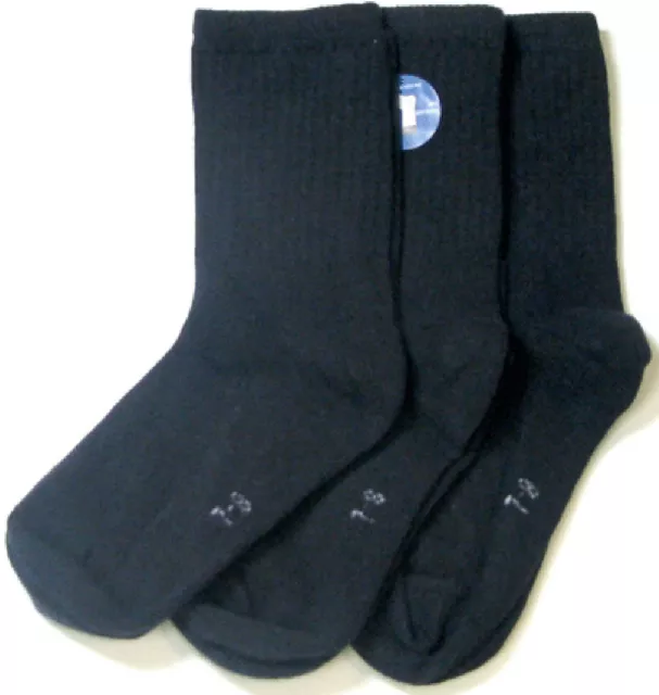 Pack de 3 paires de chaussettes décontractées en coton Florence garçons bleu marine #160 3