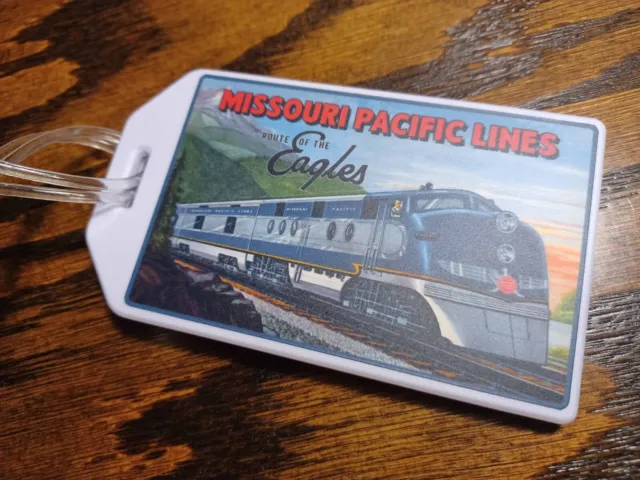 Missouri Pacific Lines "Route Of The Eagles" Luggage Tag w/extra insert