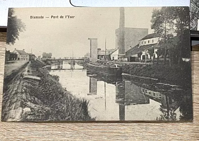 Feldpostkarte, Dixmude - Pont de I`Yser, Flandern, Belgien, 1915