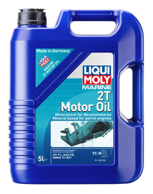 5L LIQUI MOLY Marine 2T Moteur Oil L'Huile De Convient pour Nmma TC-W3 25020